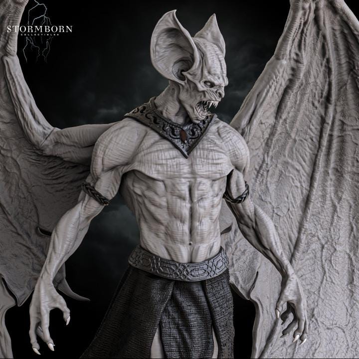 Vampire Lord Elder Undead NPC D&amp;D Miniature | 28mm, 32mm, 54mm,75mm, 100mm Scales | Pathfinder Figure | Figurine unpainted | RPG Gift Idea