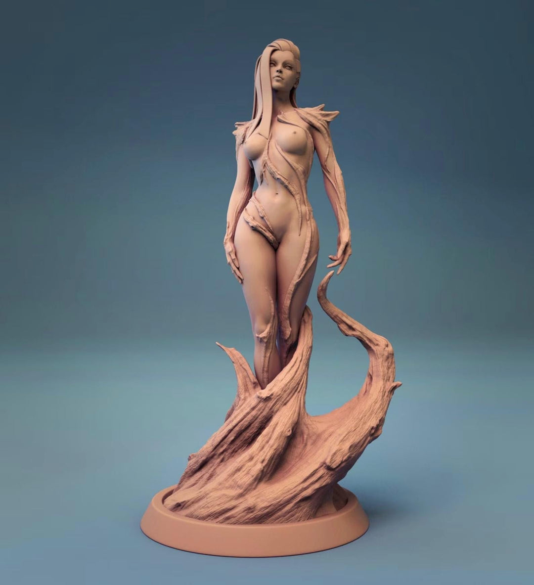 Beautiful Dryad, Female Fey Druid, PC / NPC Miniature | 28mm, 32mm, 54mm,75mm, 100mm Scales | Pathfinder Figure | DnD |Figurine unpainted |