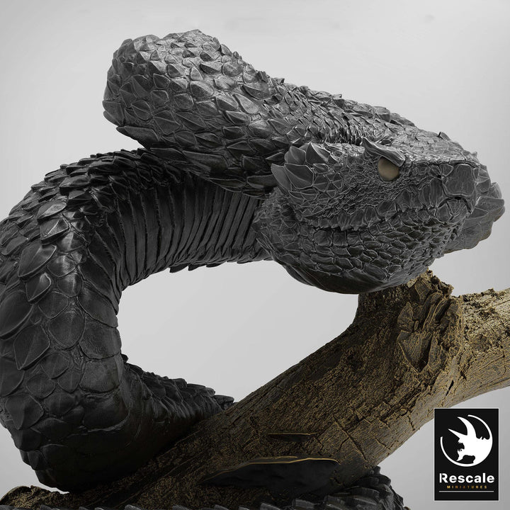 Giant Viper, Snake (4 sizes) D&amp;D 5e Miniature | 28mm,32mm Scales (Large), Huge, Gargantuan |Resin Figure Dungeons and Dragons 5e Pathfinder