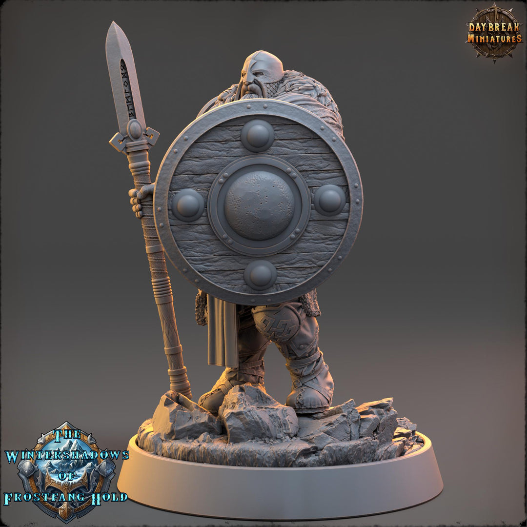 Viking Human Ranger Barbarian Fighter PC NPC | 28mm, 32mm,54mm, 75mm, 100mm Scales | Dungeons and Dragons | Pathfinder | Daybreak Miniatures