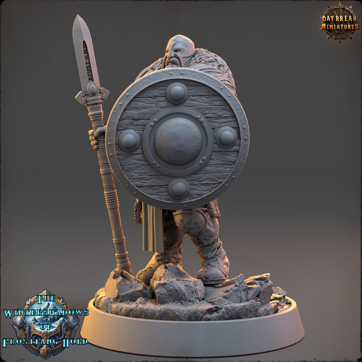 Viking Human Ranger Barbarian Fighter PC NPC | 28mm, 32mm,54mm, 75mm, 100mm Scales | Dungeons and Dragons | Pathfinder | Daybreak Miniatures