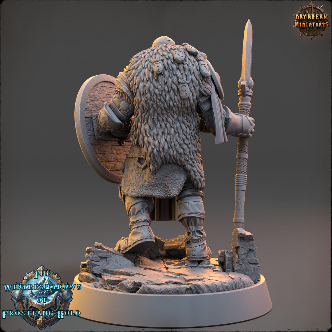 Viking Human Ranger Barbarian Fighter PC NPC | 28mm, 32mm,54mm, 75mm, 100mm Scales | Dungeons and Dragons | Pathfinder | Daybreak Miniatures