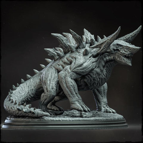 Kaiju, Behemoth, Tarrasque (4 sizes) D&D Miniature | Torso 120mm Long, 80mm Height | Resin Statue | Figurine | Dungeons and Dragons 5e