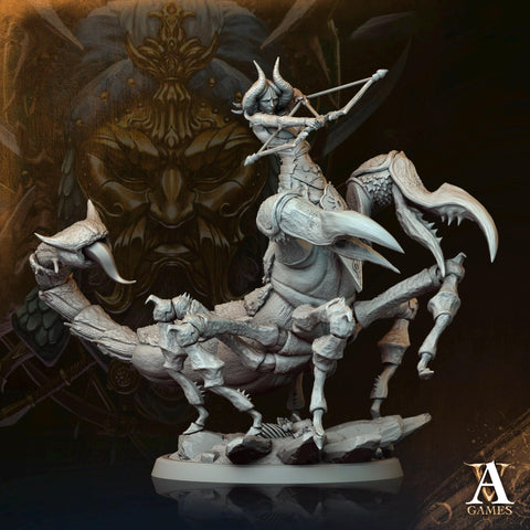 Female Tlincallis, Manscorpions, Scorpion folk | 28mm.32mm,54mm,75mm Scale | D&D 5e Miniature | Dungeons and Dragons | Archvillain Games