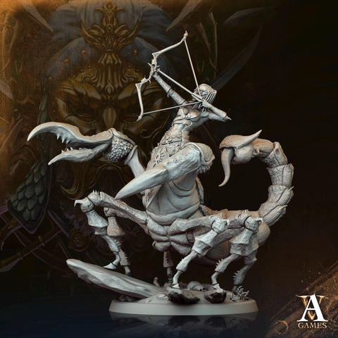 Female Tlincallis, Manscorpions, Scorpion folk | 28mm.32mm,54mm,75mm Scale | D&D 5e Miniature | Dungeons and Dragons | Archvillain Games