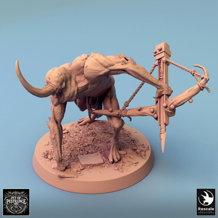 Putrid Fiend Demon, Flesh Golem Eldritch Horror, DnD Unpainted Miniature| 28mm, 32mm (proxy size),54mm,75mm,100mm Scales Dungeons &amp; Dragons