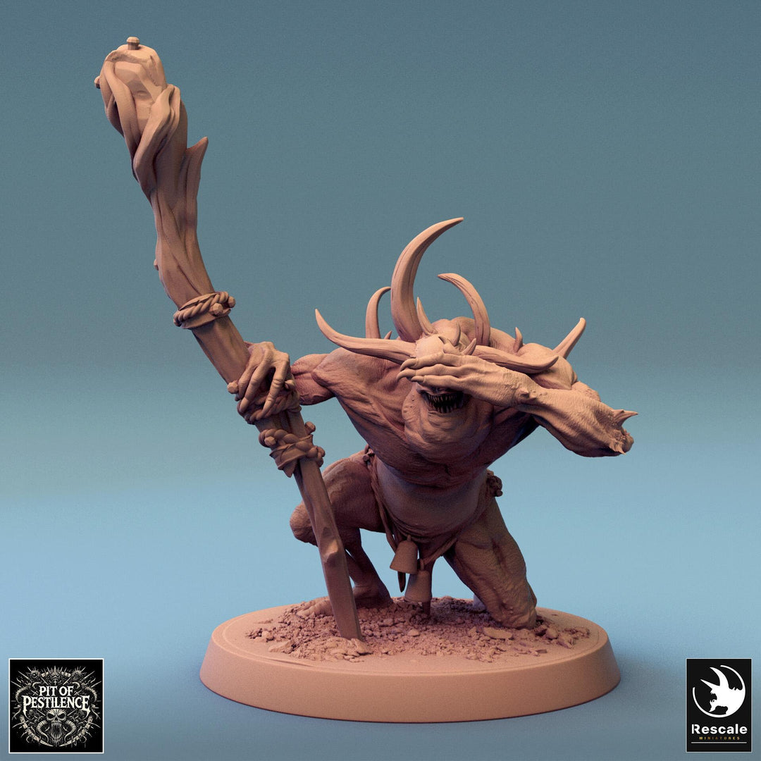 Putrid Fiend Demon, Flesh Golem Eldritch Horror, DnD Unpainted Miniature| 28mm, 32mm (proxy size),54mm,75mm,100mm Scales Dungeons & Dragons