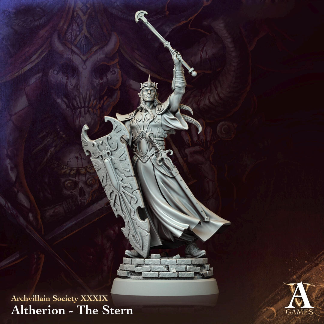 Elf Lord Eldritch Knight Fighter | 28mm, 32mm,54mm, 75mm, 100mm Scales | Dungeons and Dragons | Pathfinder |