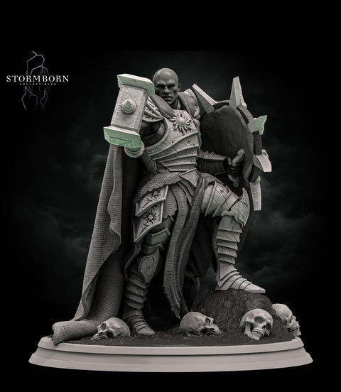 Life, Light Domain Cleric, Paladin PC / NPC Miniature | 28mm, 32mm, 54mm,75mm, 100mm Scales | Pathfinder Figure | DnD | Figurine unpainted |