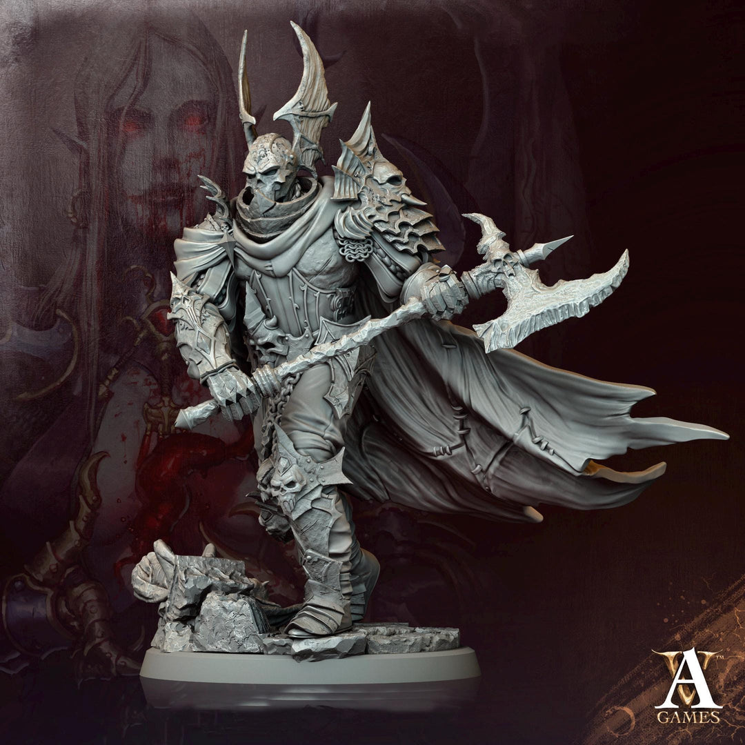 Undead Knight, Death Knight, Oathbreaker Paladin | 28mm,32mm, 54mm ,75mm,100mm Scale | Dungeons & Dragons Miniature Pathfinder Role Playing