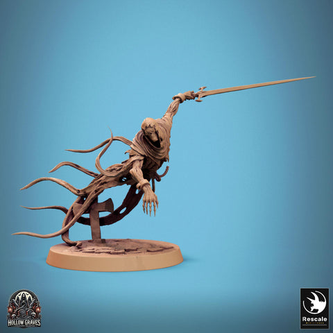 Ghost Undead Monster, Scythe or Sword Options (5 sizes), DnD 5e Unpainted Mini| 28mm, 32mm,54mm,75mm,100mm Scales | Dungeons & Dragons