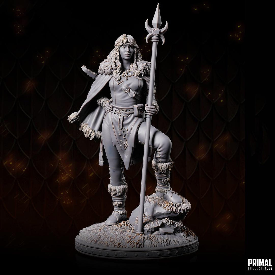 Human Female Cleric, Druid PC NPC Miniature | 28mm,32mm,54mm,75mm,100mm Scales | Dungeons and Dragons | Pathfinder | Battle Wizard