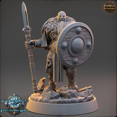 Viking Human Ranger Barbarian Fighter PC NPC | 28mm, 32mm,54mm, 75mm, 100mm Scales | Dungeons and Dragons | Pathfinder | Daybreak Miniatures