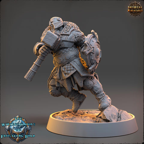 War Domain Cleric, Paladin PC /NPC Unpainted | 28mm,32mm,54mm,75mm,100mm Scales | Dungeons and Dragons | Pathfinder | Daybreak Miniatures
