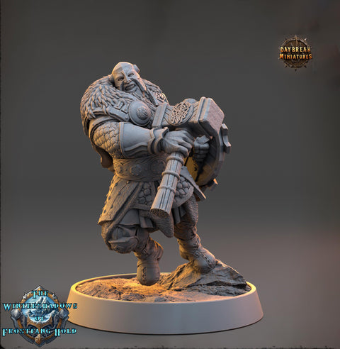 War Domain Cleric, Paladin PC /NPC Unpainted | 28mm,32mm,54mm,75mm,100mm Scales | Dungeons and Dragons | Pathfinder | Daybreak Miniatures