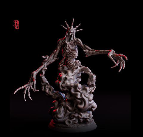 Wraith Undead, Demon Fiend, Resin Miniature | 28mm, 32mm,54mm, 75mm,100mm Scale | Dungeons and Dragons D&D 5e Pathfinder | Flesh of Gods