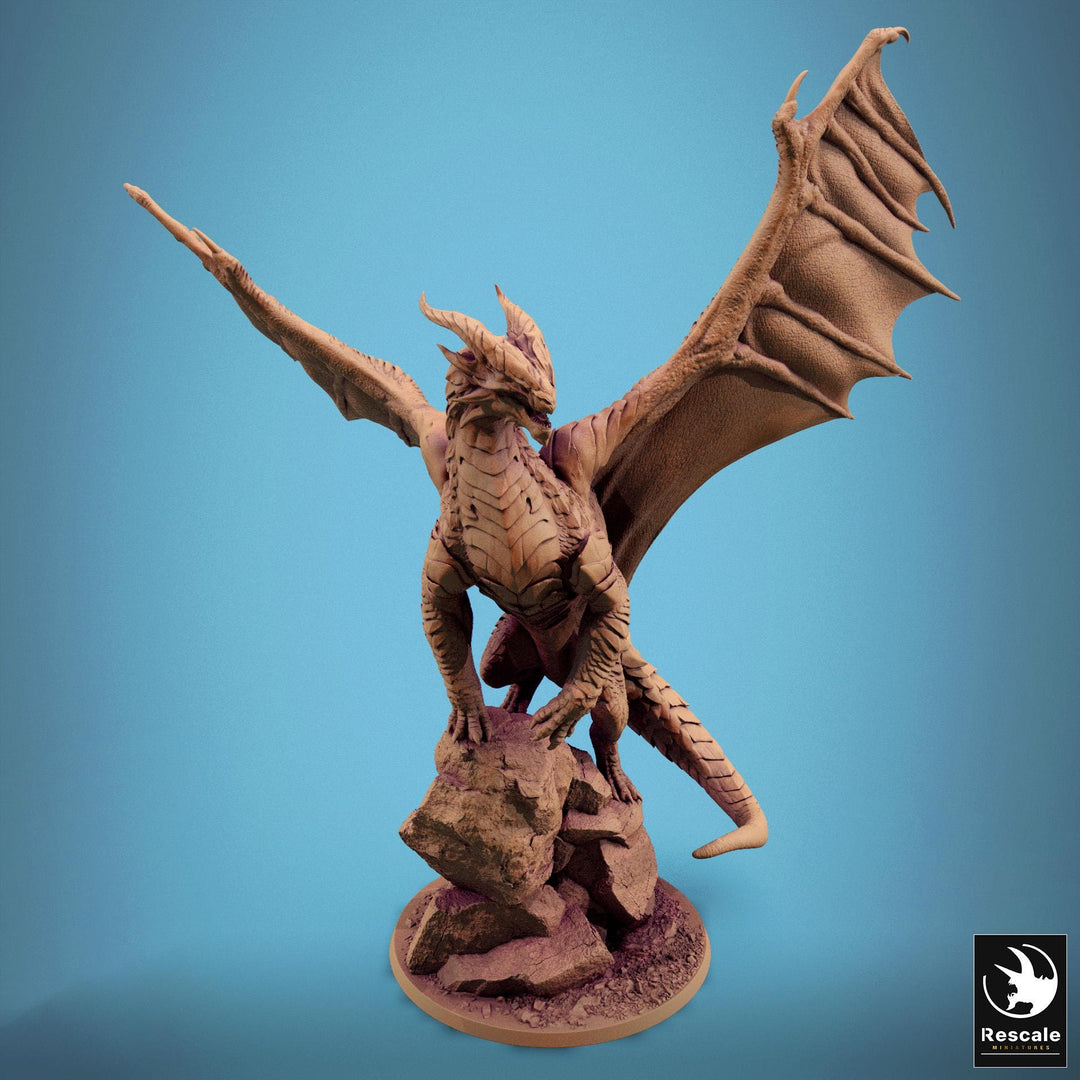Legendary Dragon (4 sizes) D&D Miniature | 230mm Wing Span, 266mm Height | Resin Figurine | Dungeons and Dragons 5e Pathfinder | Great gift