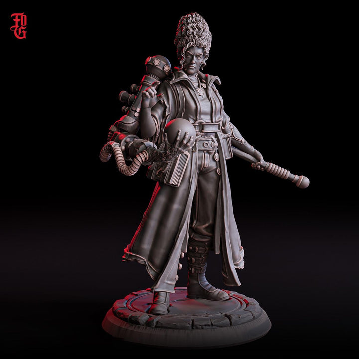 Female Artificer, Wizard, Warlock, Sorcerer | 28mm, 32mm,75mm Scales | 100mmTall | Player Character Mini- D&amp;D 5e Pathfinder | Flesh of Gods