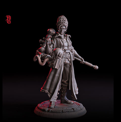 Female Artificer, Wizard, Warlock, Sorcerer | 28mm, 32mm,75mm Scales | 100mmTall | Player Character Mini- D&D 5e Pathfinder | Flesh of Gods