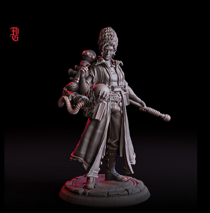 Female Artificer, Wizard, Warlock, Sorcerer | 28mm, 32mm,75mm Scales | 100mmTall | Player Character Mini- D&amp;D 5e Pathfinder | Flesh of Gods