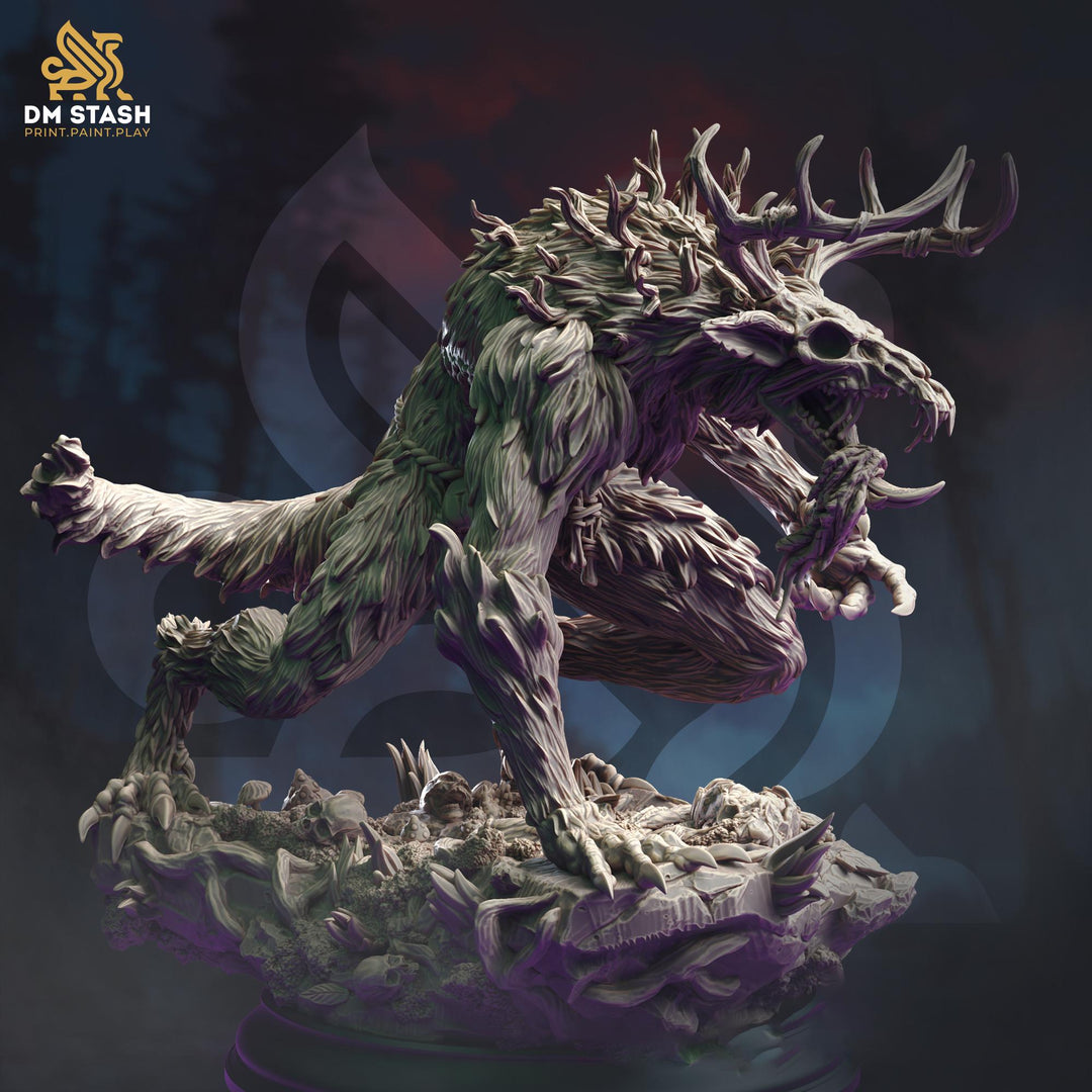 Wendigo Fey Flesh Eater Monstrosity | 70mm tall | 28mm,32mm, 54mm, 75mm scale | Miniature | Dungeons and Dragons | DM Stash |