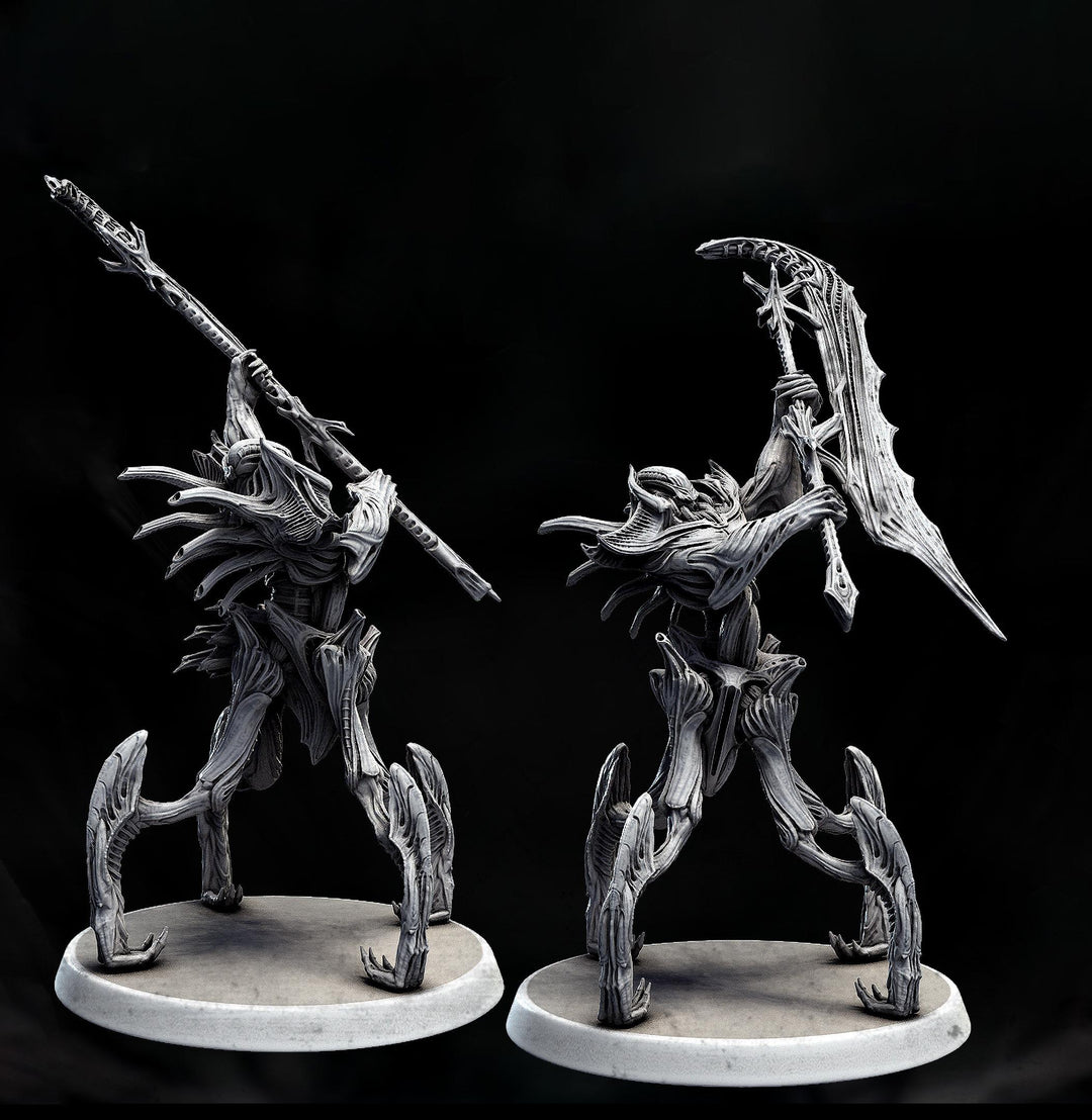 Sci-Fi Miniature Robot Enfield Dragoon, H.R Giger Style | Base Diameter Sizes: 50mm, 65mm,80mm | Resin Mini | Mini Monster Mayhem