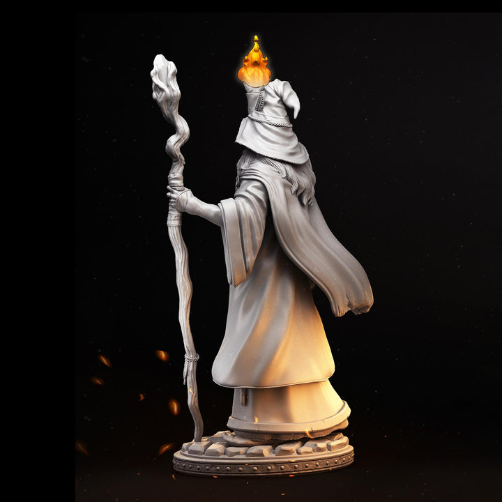 Human Male Wizard, Sorcerer, Warlock PC NPC Miniature | 28mm,32mm,54mm,75mm,100mm Scales | Dungeons and Dragons | Pathfinder | Battle Wizard