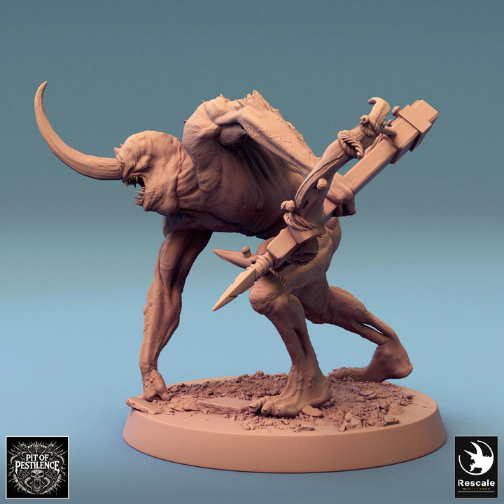 Putrid Fiend Demon, Flesh Golem Eldritch Horror, DnD Unpainted Miniature| 28mm, 32mm (proxy size),54mm,75mm,100mm Scales Dungeons &amp; Dragons