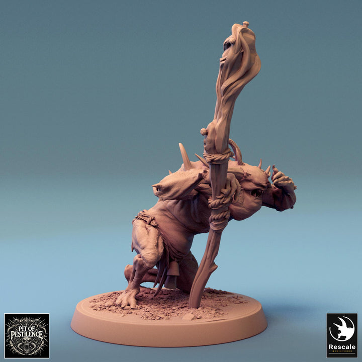 Putrid Fiend Demon, Flesh Golem Eldritch Horror, DnD Unpainted Miniature| 28mm, 32mm (proxy size),54mm,75mm,100mm Scales Dungeons &amp; Dragons
