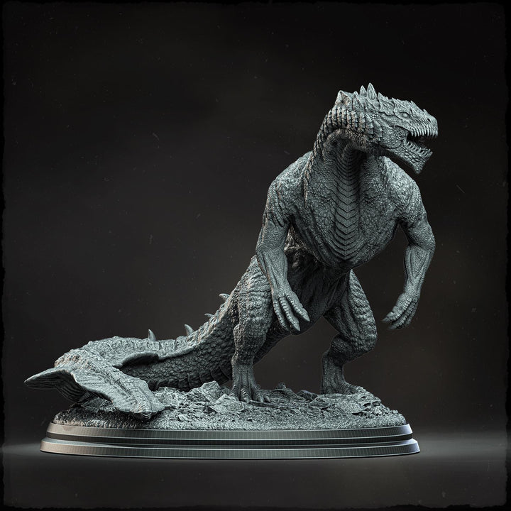 Thundralisk the Swift Fury, Gargantuan Lizard Monster (4 sizes) D&amp;D Miniature | 265mm Long | Resin Statue Figurine Dungeons and Dragons 5e