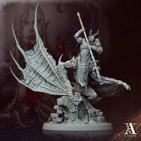 Vampire Lord Mutated Feral Spawn Miniature | 28mm,32mm,54mm Scales | Undead Dungeons & Dragons 5e | Pathfinder | DnD Figurine | RPG Proxy