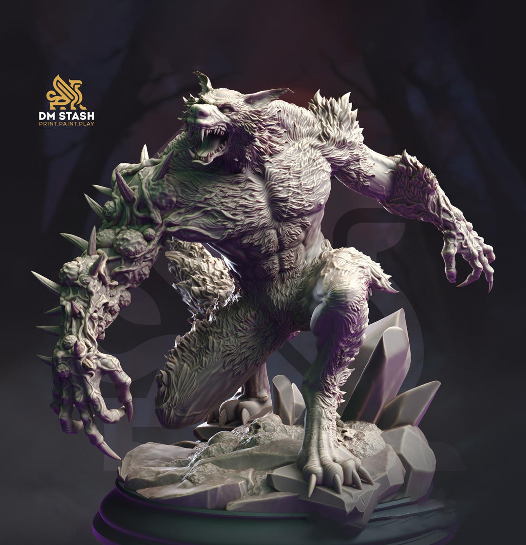 Werewolf (Medium, Large, Huge, Gargantuan D&D 5e Sizes) | 28mm,32mm,54mm,75mm,100mm Scales, | Dungeons and Dragons | Pathfinder| DM Stash