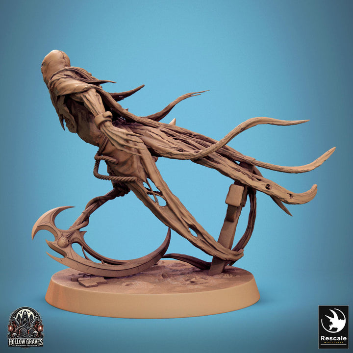 Ghost Undead Monster, Scythe or Sword Options (5 sizes), DnD 5e Unpainted Mini| 28mm, 32mm,54mm,75mm,100mm Scales | Dungeons &amp; Dragons