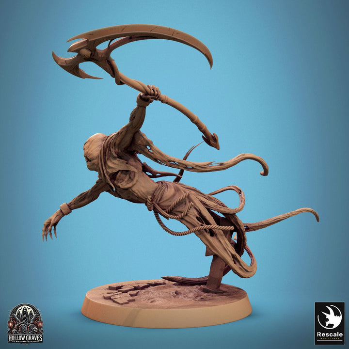 Ghost Undead Monster, Scythe or Sword Options (5 sizes), DnD 5e Unpainted Mini| 28mm, 32mm,54mm,75mm,100mm Scales | Dungeons &amp; Dragons