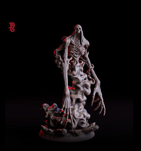 Wraith Undead, Demon Fiend, Resin Miniature | 28mm, 32mm,54mm, 75mm,100mm Scale | Dungeons and Dragons D&D 5e Pathfinder | Flesh of Gods