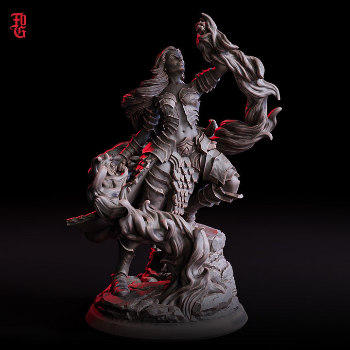 Female Warlock, Sorcerer PC / NPC | 28mm, 32mm,54mm75mm,100mm Scales | Player Character Mini -D&amp;D 5e Pathfinder Figurine | Flesh of Gods
