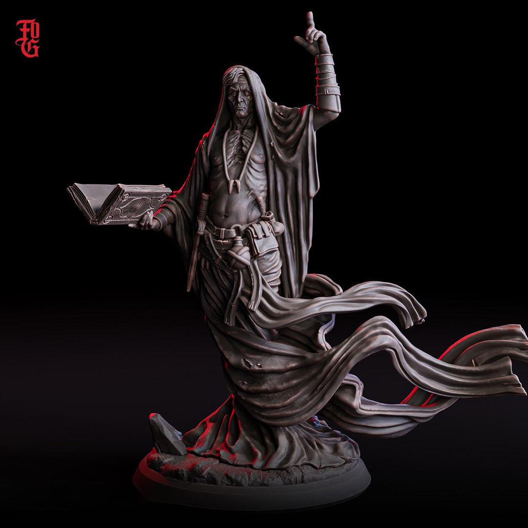 Male Warlock, Sorcerer, Cleric PC / NPC | 28mm,32mm,54mm75mm,100mm Scales | Player Character Mini D&amp;D 5e Pathfinder Figure |Flesh of Gods