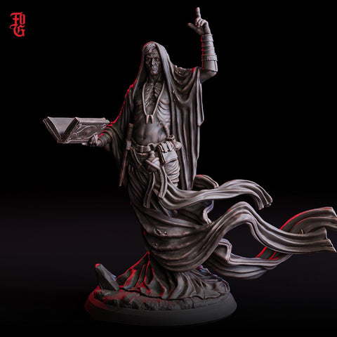 Male Warlock, Sorcerer, Cleric PC / NPC | 28mm,32mm,54mm75mm,100mm Scales | Player Character Mini D&D 5e Pathfinder Figure |Flesh of Gods