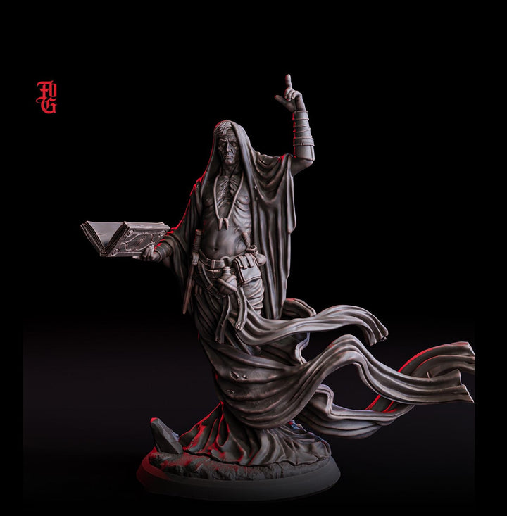 Male Warlock, Sorcerer, Cleric PC / NPC | 28mm,32mm,54mm75mm,100mm Scales | Player Character Mini D&amp;D 5e Pathfinder Figure |Flesh of Gods
