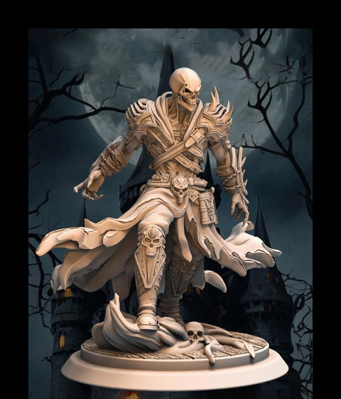 Undead Lich, Demon Fiend Miniature | 28mm,32mm,54mm,75mm,100mm Scales | Dungeons & Dragons figure gift idea DnD 5e | Pathfinder 2e |