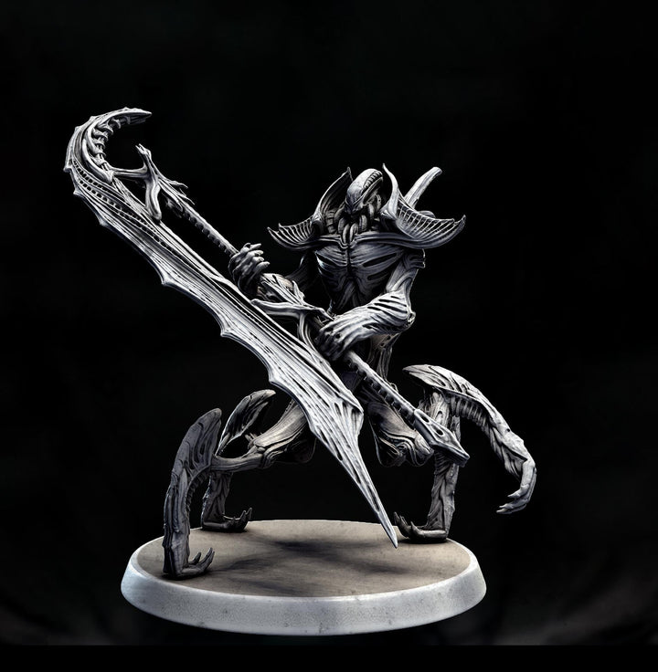 Sci-Fi Miniature Robot Enfield Dragoon, H.R Giger Style | Base Diameter Sizes: 50mm, 65mm,80mm | Resin Mini | Mini Monster Mayhem