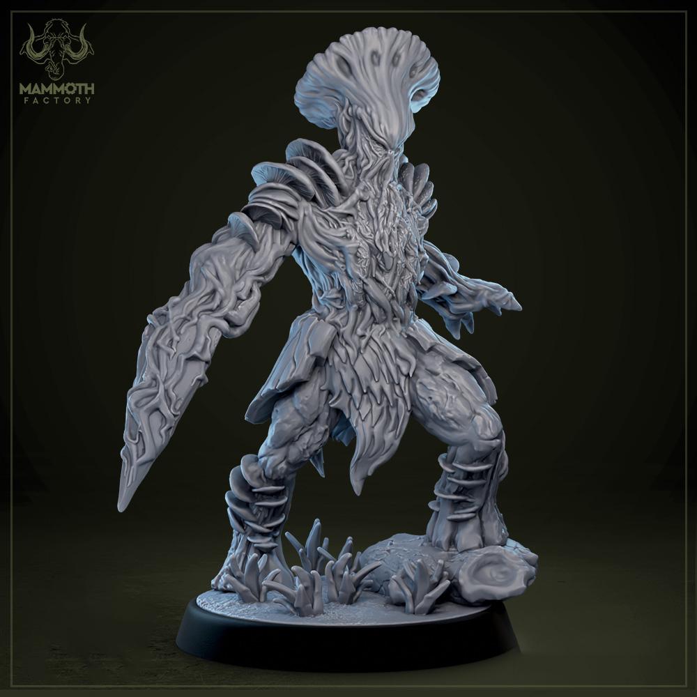 Myconid Adult, fungus ones, fungus folk, Unpainted Resin Miniature | 28mm, 32mm,54mm,75mm,100mm |Dungeons and Dragons |Mammoth Factory