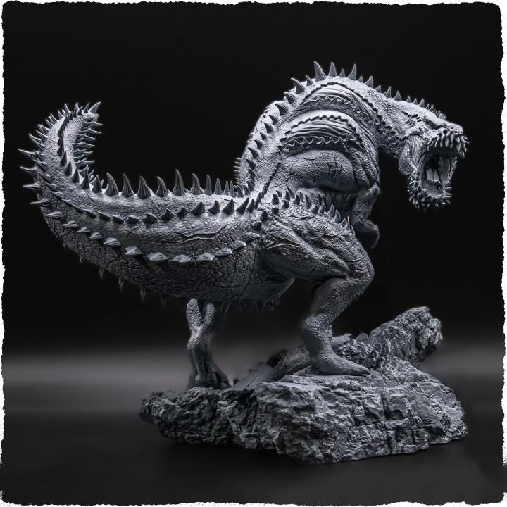 Kaiju Gargantuan Monster (4 sizes) D&D Miniature | Young, Adult, Huge, Gargantuan | Resin Statue | Figurine | Dungeons and Dragons 5e