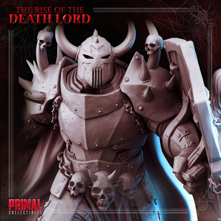 Death Knight, Oathbreaker Paladin Axe and Cadaver Shield PC NPC | 28mm,32mm,54mm, 75mm, 100mm Scales| Dungeons &amp; Dragons| Pathfinder |