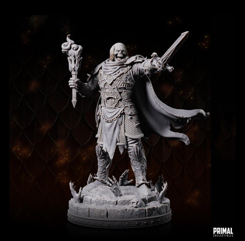 Death Knight, Oathbreaker Paladin Sword PC NPC | 28mm,32mm,54mm, 75mm, 100mm Scales| Dungeons & Dragons| Pathfinder |