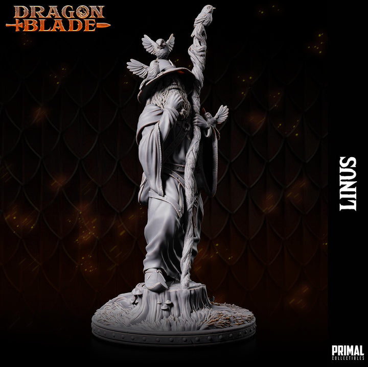 Human Male Wizard, Sorcerer, Warlock PC NPC Miniature | 28mm,32mm,54mm,75mm,100mm Scales | Dungeons and Dragons | Pathfinder | Battle Wizard