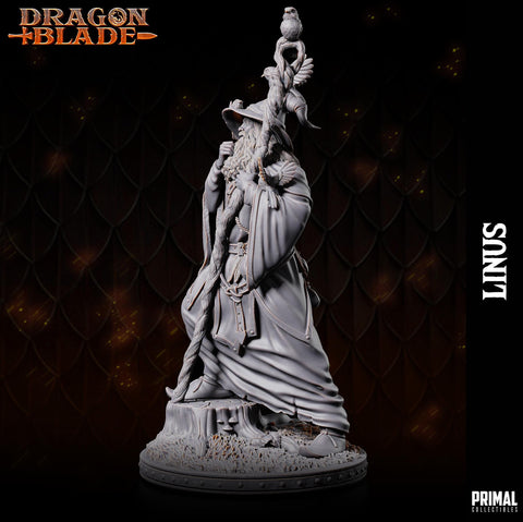 Human Male Wizard, Sorcerer, Warlock PC NPC Miniature | 28mm,32mm,54mm,75mm,100mm Scales | Dungeons and Dragons | Pathfinder | Battle Wizard