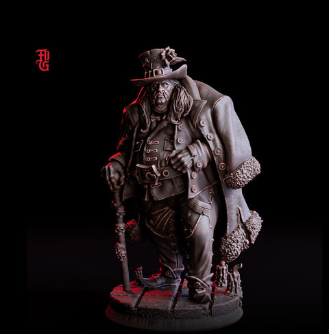 Wizard Illusionist, Warlock, Sorcerer PC NPC | 28mm, 32mm,54mm, 75mm, 100mm Scale Resin Miniature | Dungeons and Dragons | Flesh of Gods