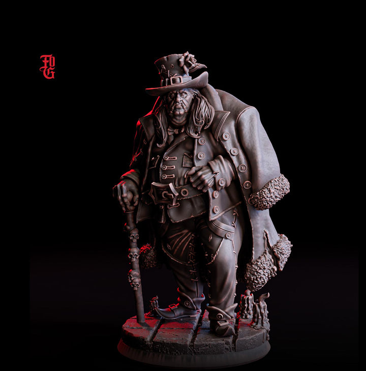 Wizard Illusionist, Warlock, Sorcerer PC NPC | 28mm, 32mm,54mm, 75mm, 100mm Scale Resin Miniature | Dungeons and Dragons | Flesh of Gods
