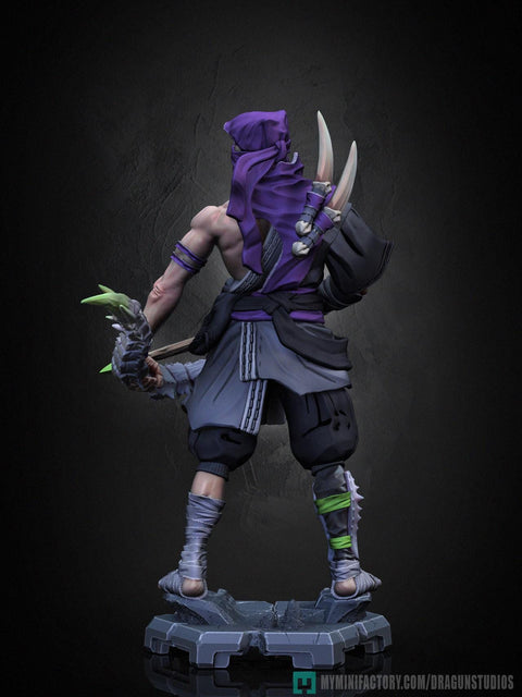 Human Rogue Assassin Ranger Ninja PC NPC | UNPAINTED Miniature | 28mm,32mm,54mm,75mm,100mm Scales | Pathfinder Figure DnD | Figurine